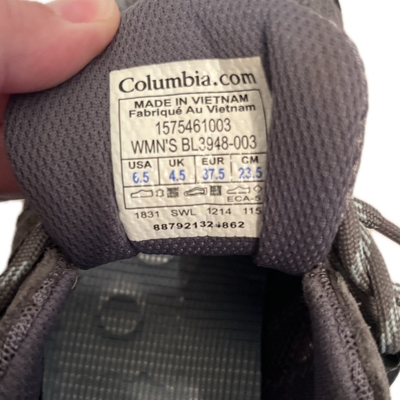 Women's Columbia Gray hiking shoe 6.5 - Picture 4 of 4